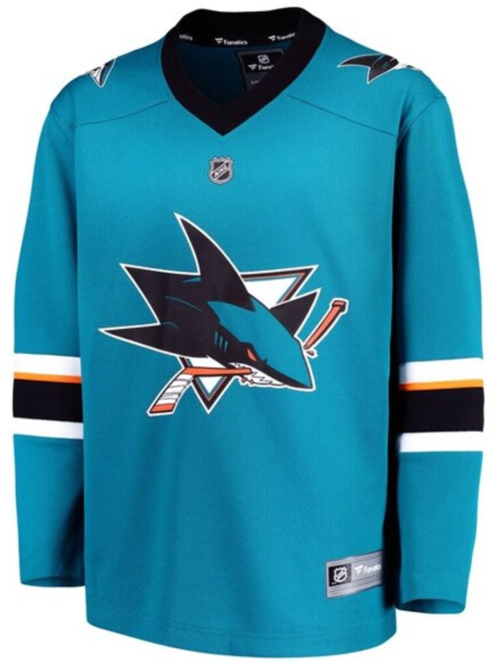 San Jose Sharks Fanatics Vintage NHL Hockey Jersey Youth Boys L/XL 18-20 NEW